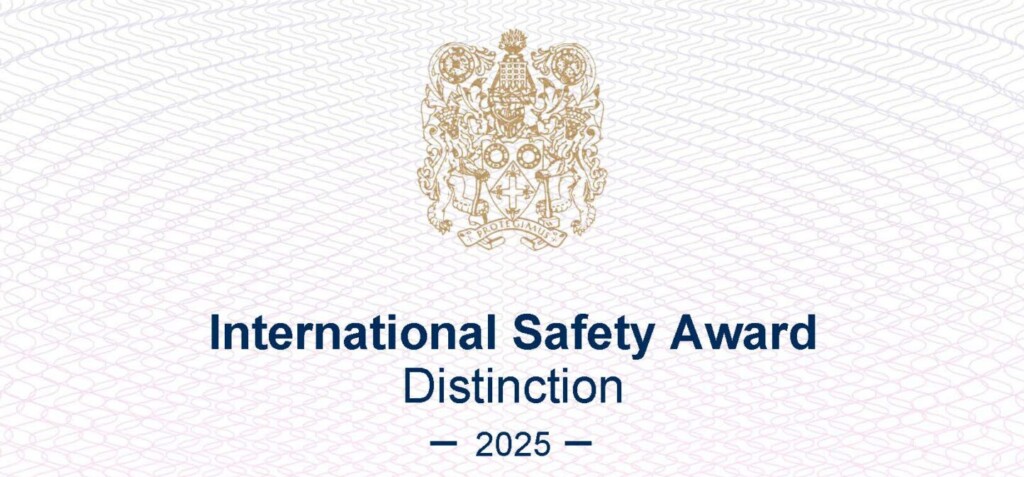 SPAN Steel International Safety Awards Certificate