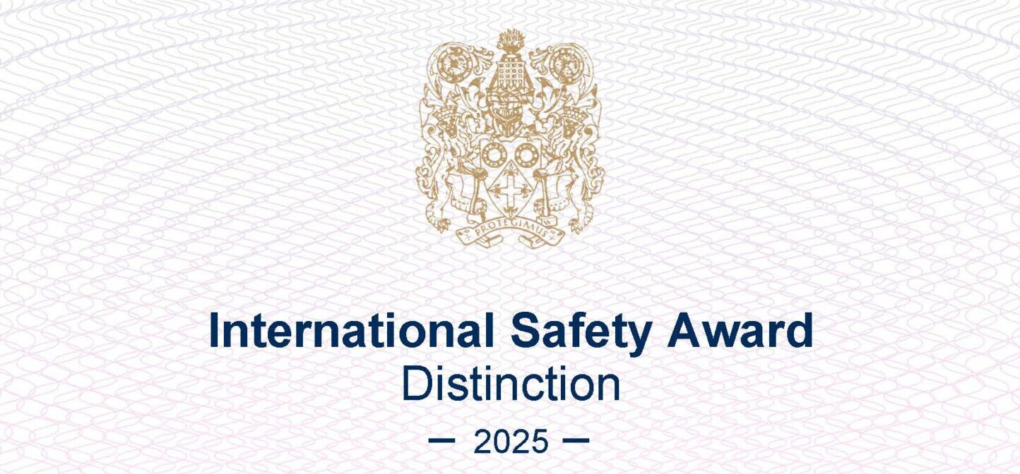 SPAN Steel International Safety Awards Certificate